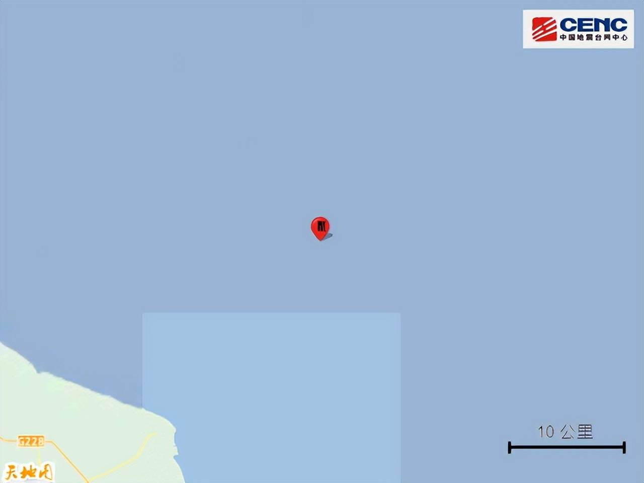 江苏盐城市滨海县海域发生3.5级地震